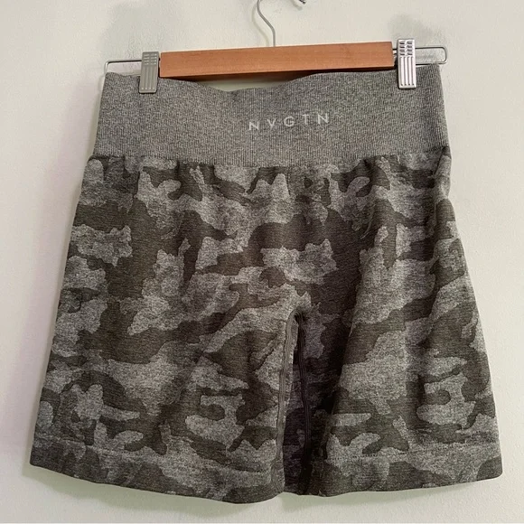 NVGTN Gray Camo Bike Shorts - Picture 4 of 8